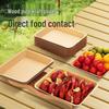 Rectangular Kraft Paper Disposable Plates