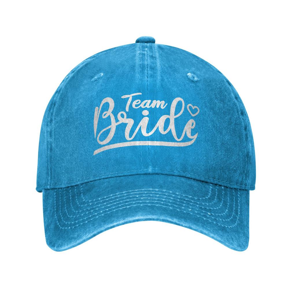 Team Braut Junggesellinnenabschied Zukünftige Ehefrau Baseballkappen Vintage Used Baumwolle Junggesellinnenabschied Kopfbedeckung Unisex Outdoor Verstellbarer Hut