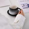 Exquisite High-End Ceramic Coffee Cup & Saucer Set for Home or Office - Light Luxury Mug for Afternoon Tea