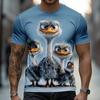 A Men's Personalized Pattern Printed Short-sleeved T-shirt for Comfortable and Breathable Summer Wear