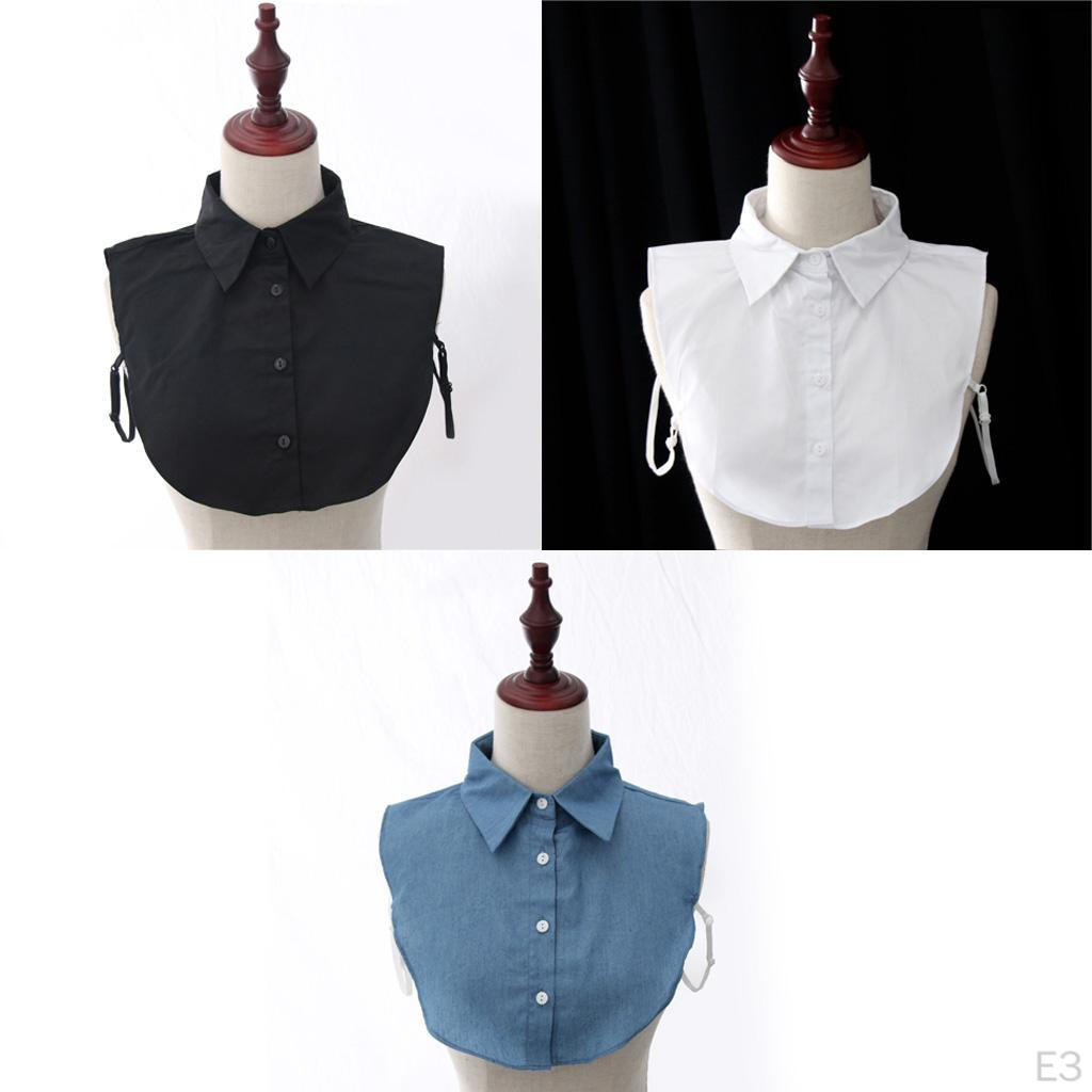 False Collar Necklace Women Detachable Lapel Blouse Shirt Chokers