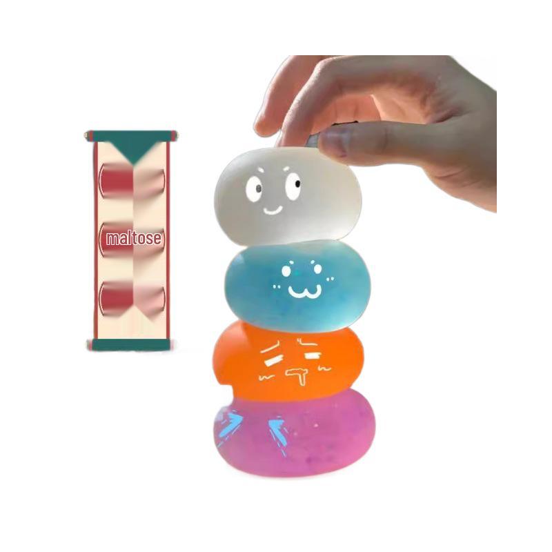 Xiaohongshu Style Transparent Maltose Squeeze Toy - Slow Rebound Stress Relief Ball