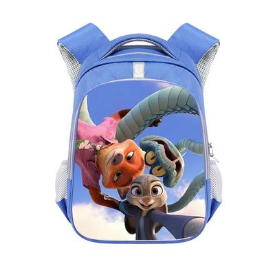 Plecak Zootopia 2, Uroczy Kreskówkowy Tornister dla Uczniów, Świeży Niebieski i Lekki 0195
