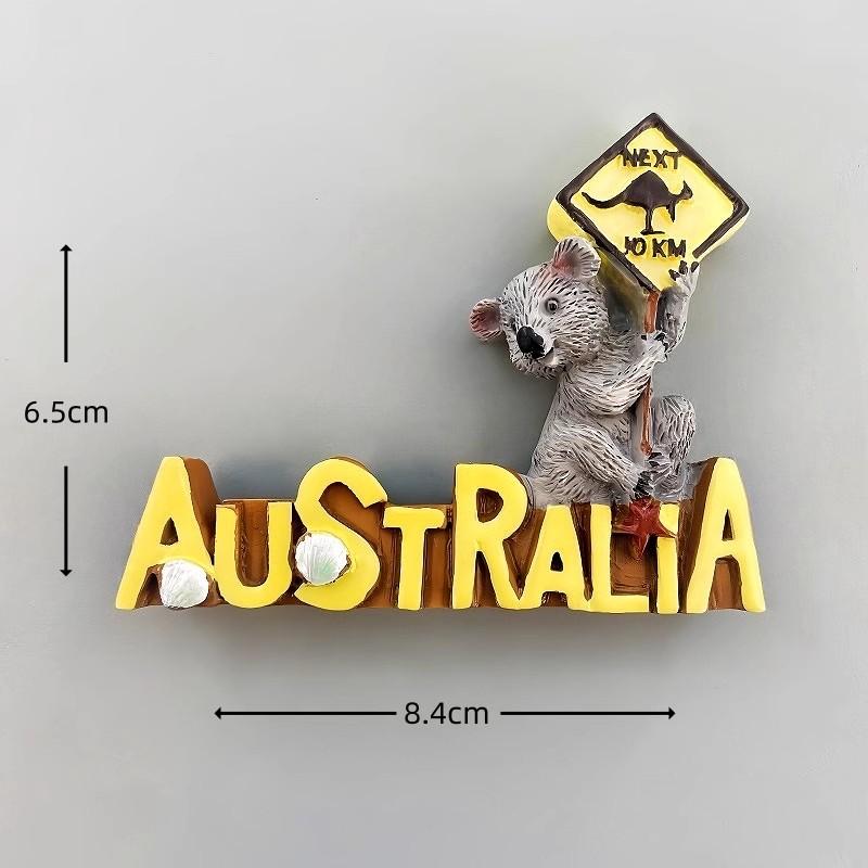 Australia Fridge Stickers Phillip Island Travel Souvenirs Parrot Kangroo Kaola Fridge Magnets Home Decoration Wedding Gifts
