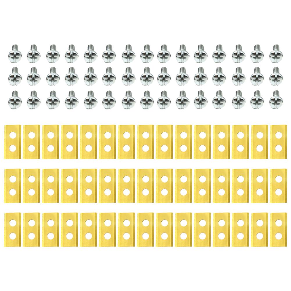 30/60Pcs Lawn Robot Blade Stainless steel Lawn Mover Cutting Blade W/Screw Replacement Blade for Worx Landroid Robotic Lawnmower