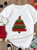 (Asian Size) Tee Merry Christmas New Year Holiday Top festival Casual tree letter style Women Print Lady Short Sleeve Fashion Graphic T-shirts