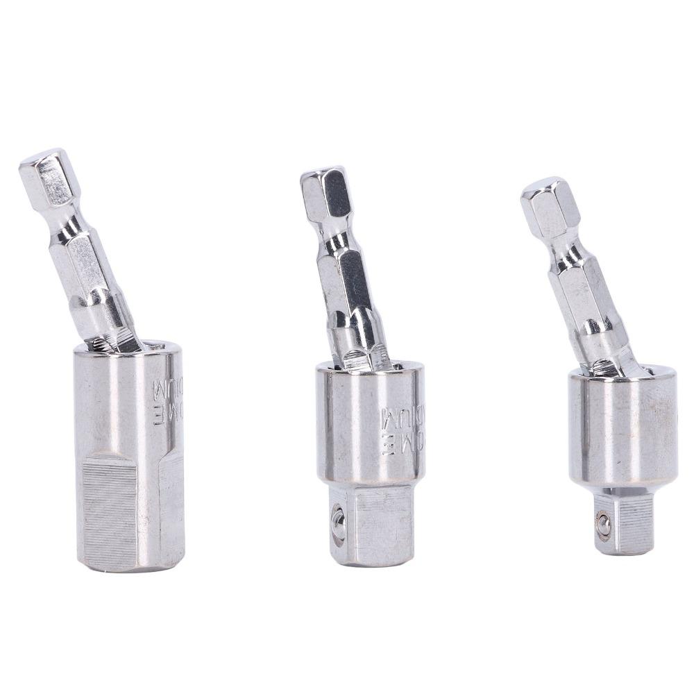 3 PCS 360 Degree Rotatable Socket Adapters Wobble Socket Adapters Use with Impact and Power