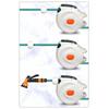 Hose Reel, 7 Pattern Tail, Slow Rewind System, Auto to Water