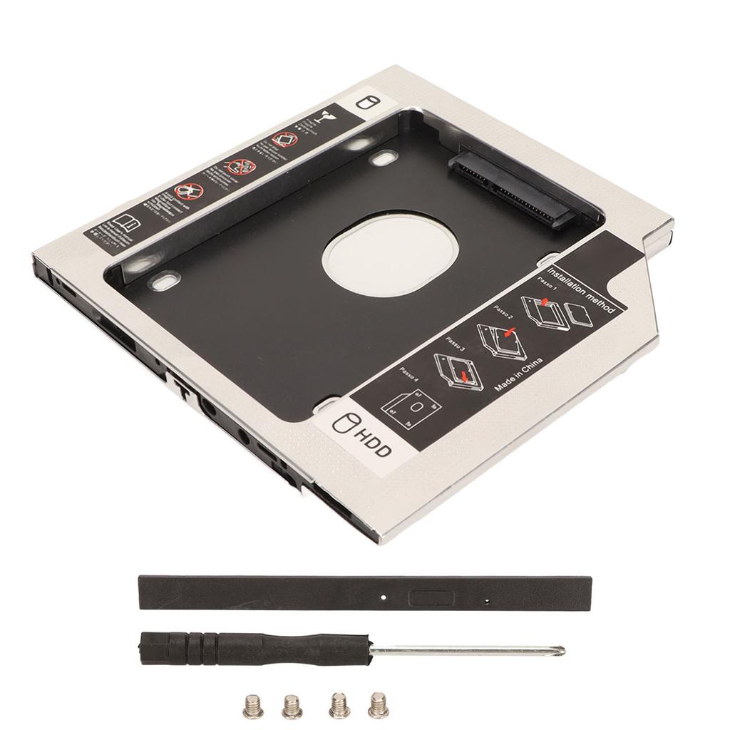 2.5in Hard Drive Caddy 9.5mm 2nd SDD HDD Caddy Tray Universal Adapter for Laptop CD DVD ROM Optical Bay  (Not Inclube