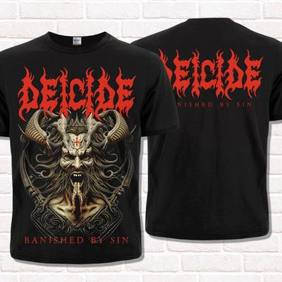 T-shirt Deicide Banni par le péché (2024). Death Metal de Floride. Style brutal.