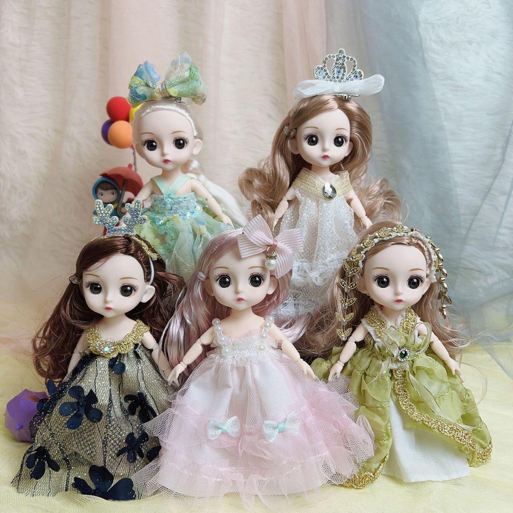 Princess Doll Mini Set - 17cm Toy for Girls, Perfect Birthday Gift