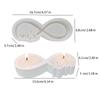 Ribbon Love Candlesticks Molds Candle Holder Silicone Molds Castings Moulds Plaster Molds for Candle Holder Making