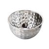 ZISIZ Thickened Hammered Stainless Steel Bowl Set