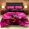 Jinx Pattern Bedding Quilt Set Quilt Cover Pillowcase Home Birthday Gift(1 * duvet cover + 2 * pillowcase, without core)