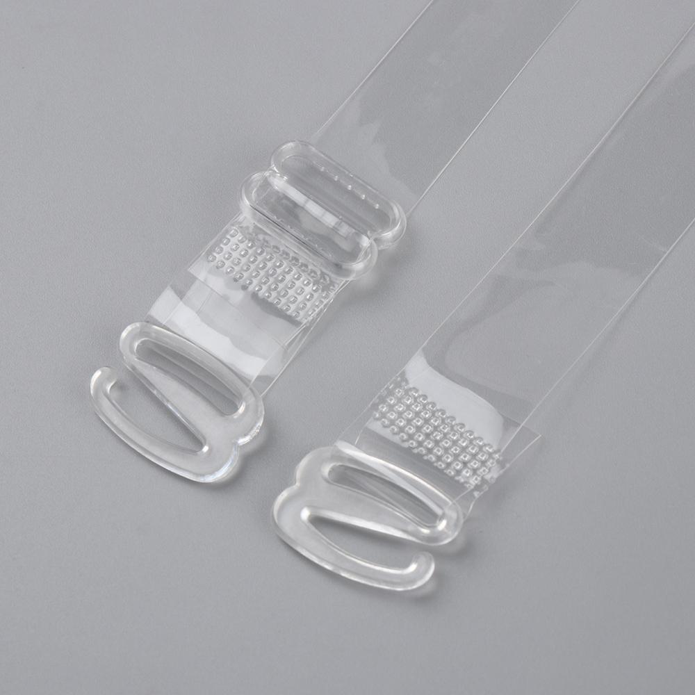 Woman Transparent Detachable Invisible Steel Hook Bra Straps 1.5CM