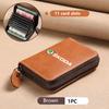 For Skoda Car Leather Wallet Motor ID Credit Card Ticket Storage Bag Octavia Superb RAPID FABIA KAMIQ KAROQ KODIAQ YETI kybf34