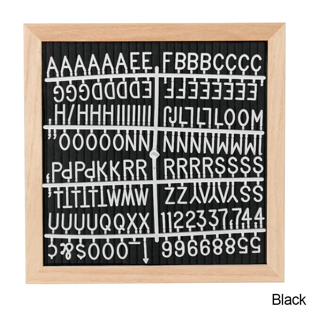 

10x10 дюймов деревянная доска для сообщений пробковая доска настенный декор фетровая доска для писем дуб 460 букв сумка на шнурке фетровая доска для писем домашний декор