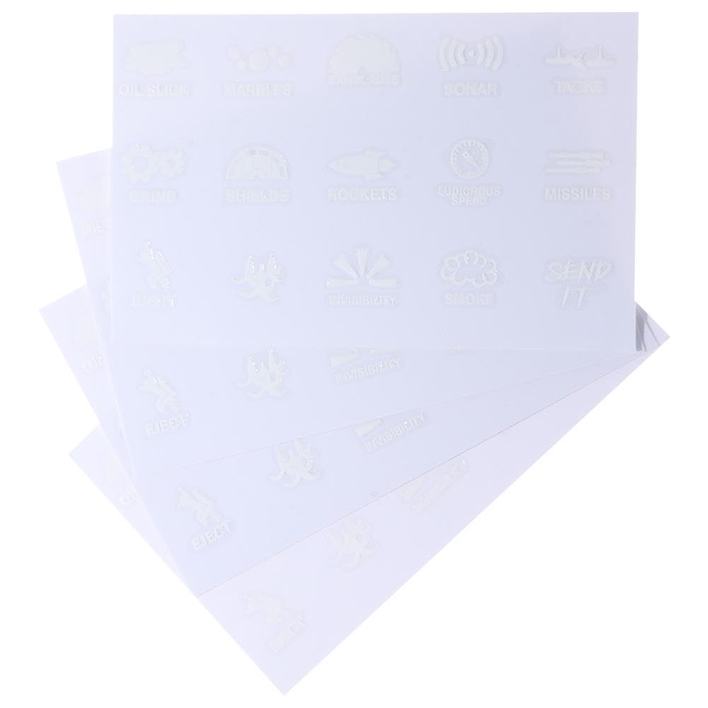 4PCS Car Sticker Decal, Car Switch Button Sticker 15 Patterns Novelty Stickers for Car