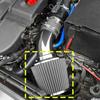 Performance High Flow Inlet Cold Air Intake Cone Replacement Dry Filter RED  3".