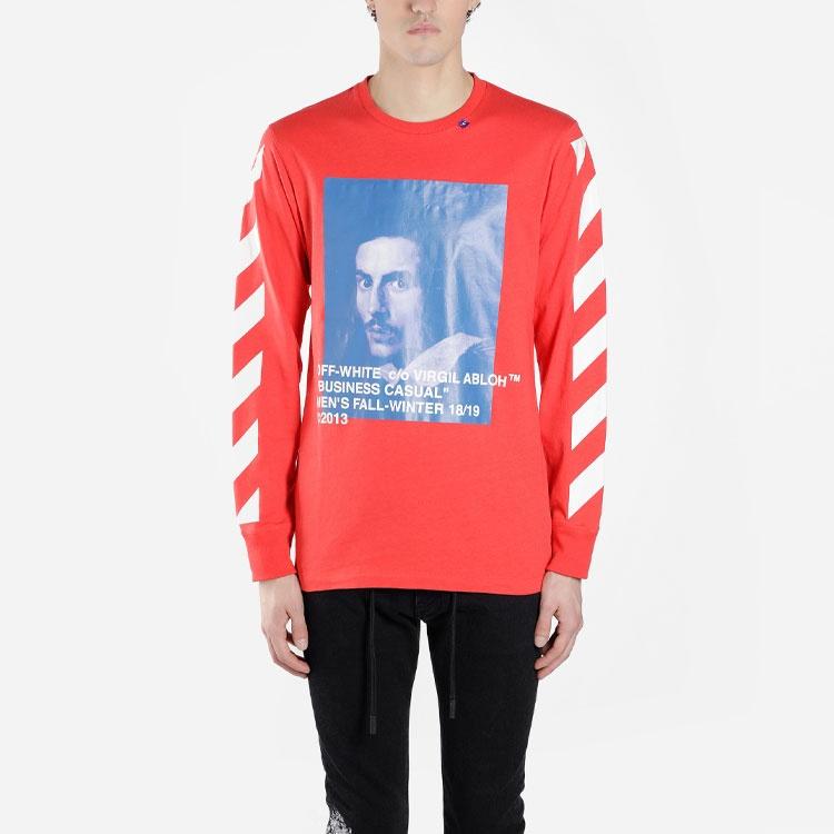 Off-White OFF WHITE Mona Lisa Longsleeve T Shirt Men's OMAB001F181850112030