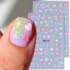 2025 New Summer Nail Sticker, Cute Macaron Design with Cherry Strawberry Patterns Ins Style Nail Art Decals