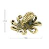 Messing-Oktopus, Antike Bronze Tierornament, Heimdeko, Mini-Bürodeko, Kreativer Schreibtisch, Tierhandwerk für die Teezeremonie