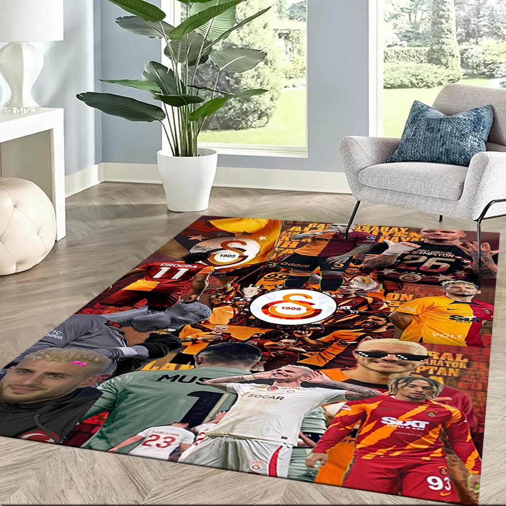 Galatasaray 28 Floor Rug Office Rug Suitable for Study Room Outdoor Entryway Bedrooms Antislip Carpet Office Home Decor Perfect Gift for Women/Men