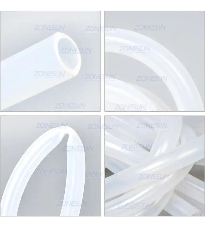 ZONESUN 8mm/10mm 2M Length Plastic Pipe Nozzle Tube For Peristaltic Pump Liquid Filling Machine Part tube 2m(8x12mm)
