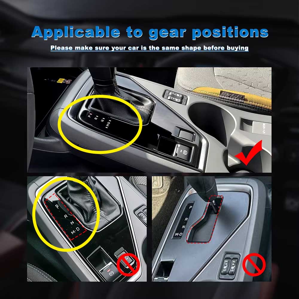 For USDM For Subaru Crosstrek Impreza 2025 Real Soft Carbon Fiber LHD Sticker Car Gear Shift Panel Interior Trim Accessories