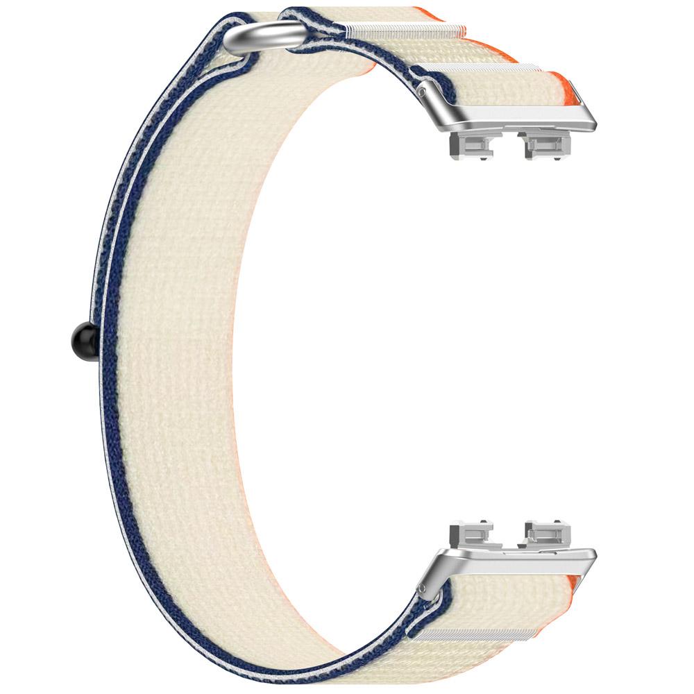 

Нейлоновый сменный спортивный ремешок для умных часов Huawei Band 8/9/10, ремешки для ремня бежевый/оранжевый