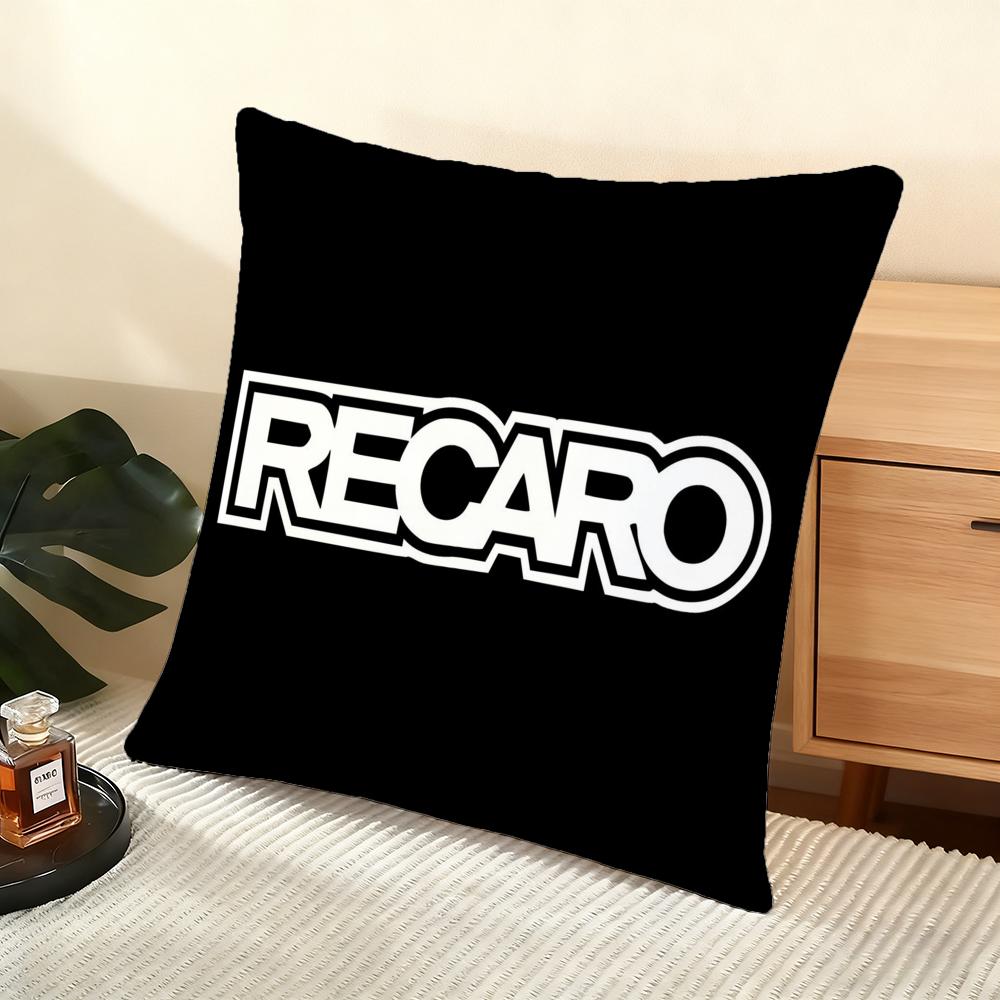 Kissenhülle seidiger kurzer Plüsch Home Sofa Kissenbezug - Verdeckter Reißverschluss Heimdekoration Cool Anime Cartoon R-Recaro