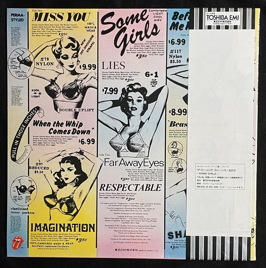 [Usado] THE ROLLING STONES - SOME GIRLS | Disco de Vinil Obi | Enviado do Japão | USADO