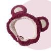 Soft Lovely Fur Teddy Bear Lotso Bear Teddy Bear Face Wash Headband