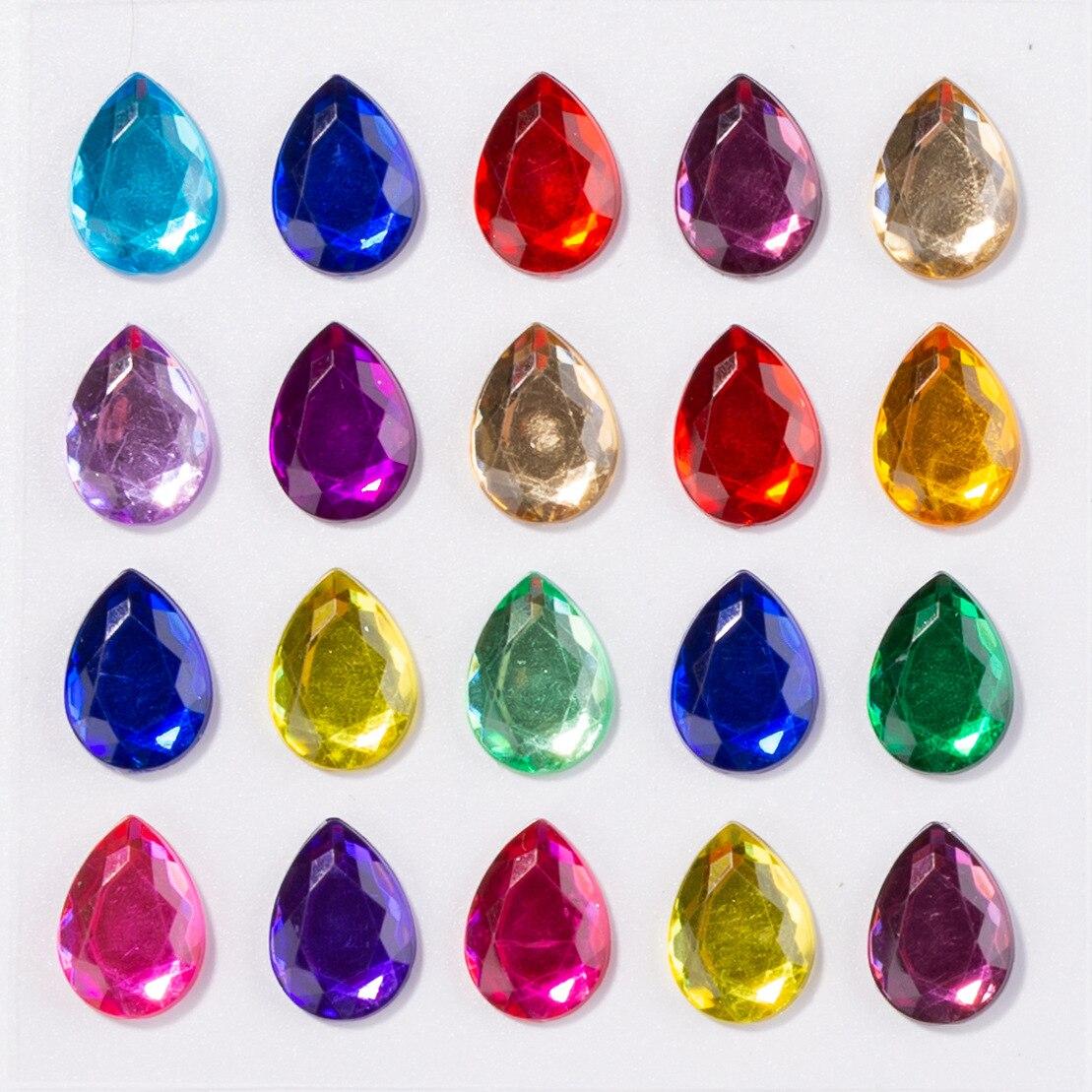 

Цветные самоклеящиеся наклейки со стразами, детское сценическое шоу, сделай сам, украшение для лица и глаз, акриловая наклейка с татуировкой с кристаллами и бриллиантами