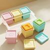 Dishwasher Safe Baby Food Storage Container 6 Grids Silicone Snacks Organizers Freezer To Microwave Snacks Box With Lid