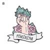 Feministická brož Krásný design Snadno se nosí Dobrý lesk Vynikající šperky Kostýmní doplňky Girl Power