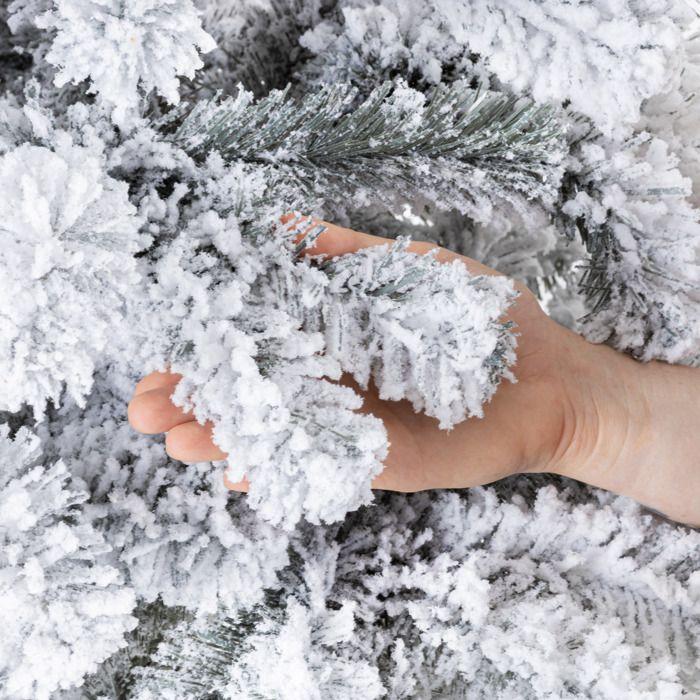 Sapin de Noël artificiel – épicéa des neiges sur tronc (160 cm)