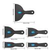5-Piece Putty & Paint Scraper Set: Plastic Tools for Wallpaper and Wall Repair