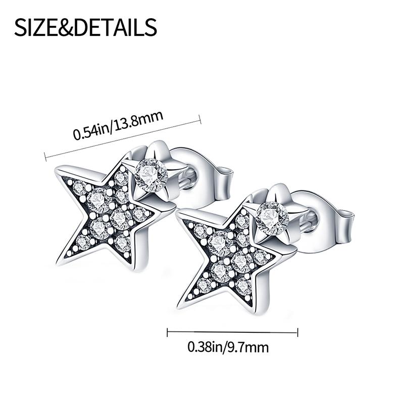 Summer New 100% 925 Sterling Silver Earrings Heart and Shell Earrings Women Jewelry DIY Fine Jewelry Birthday Gifts