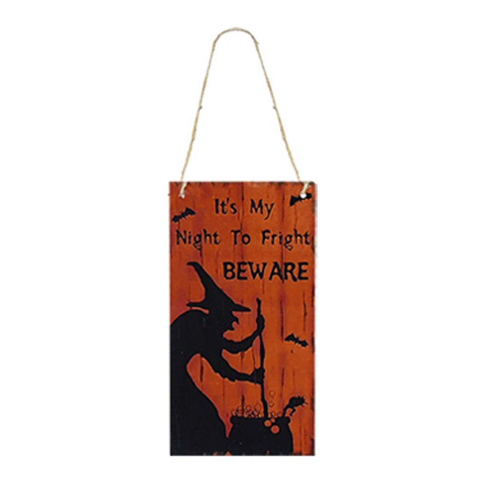 Pendant Pumpkin For Home Door Wall Halloween Decoration Wooden Plaque Wood Sign Hanging Ornament