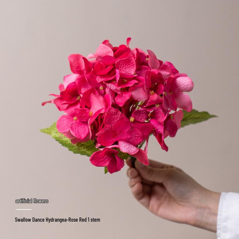 Silk Red Wedding Flower Arrangement for DIY Bedroom Decor