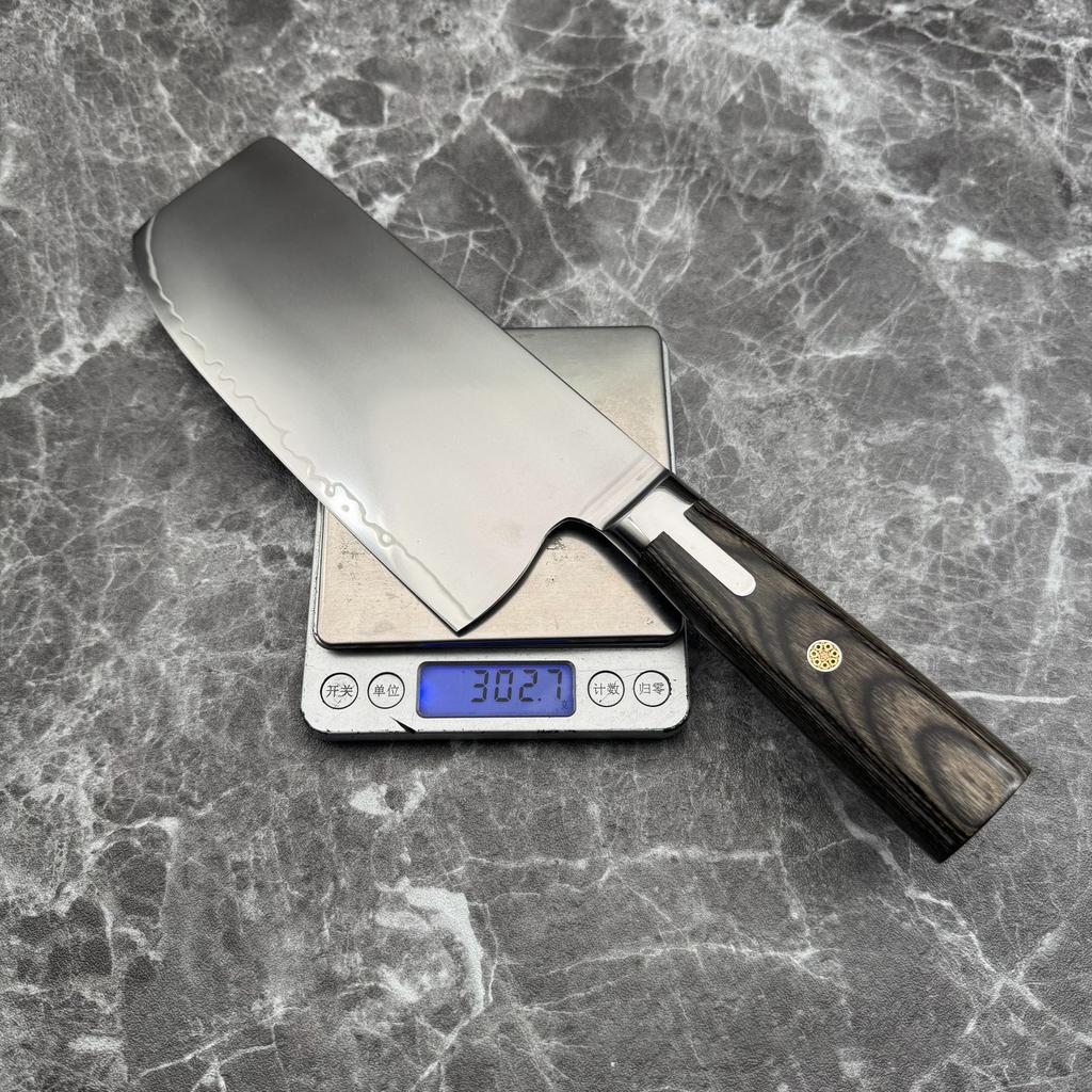 7 Inch Chinese Chef Knife S301 Powder Steel Blade Wood Handle Slicing Vegetables Cleaver Meat Handmade Forged Kitchen Knives