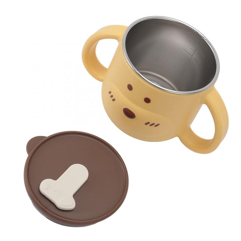 Barnisolering 316L Rostfritt Stål Kopp gul