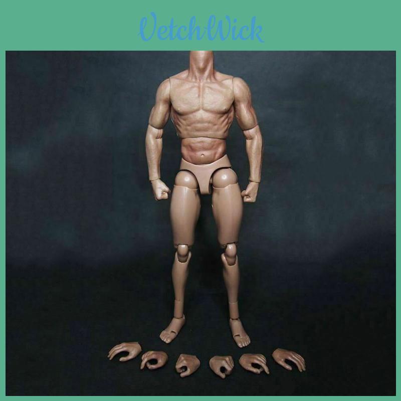 12 Inch Muscular Male Action Figure Body Ideal For 1/6 Scale Creative Decoration