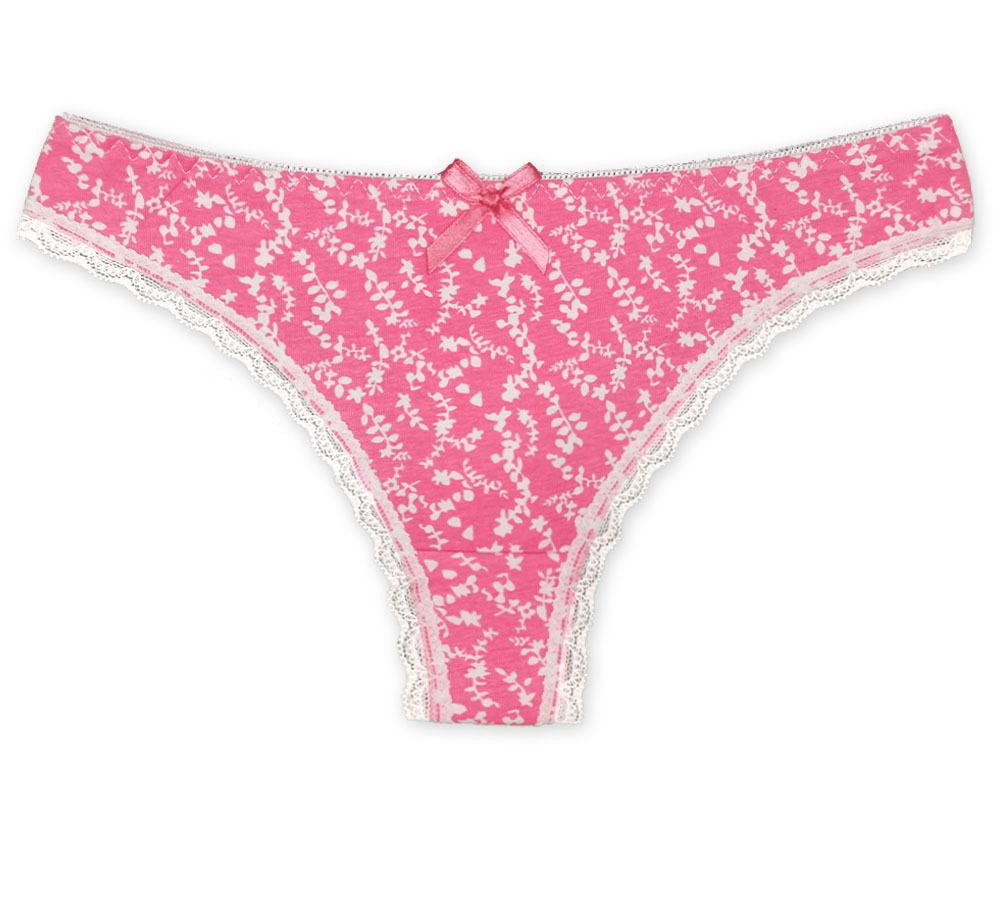 Women's Cotton Panties Girl Briefs Ms. Cotton Thong Sexy Fashion Thong Sexy Thong Underwear 6 Pcs