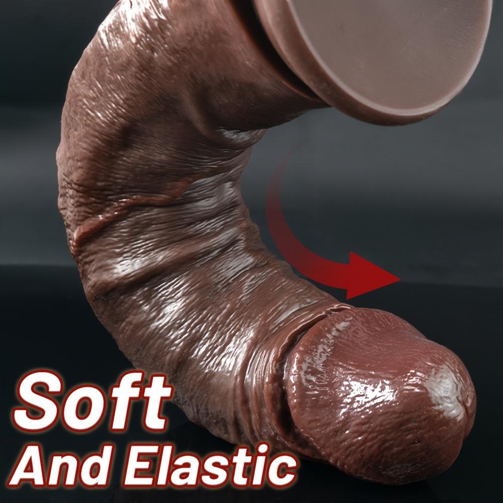 Kávová dilda v různých velikostech | Silné přísavky | Silná dilda pro stimulaci klitorisu, vagíny a bodu G | Sexuální hračka pro dospělé pro muže, ženy a páry