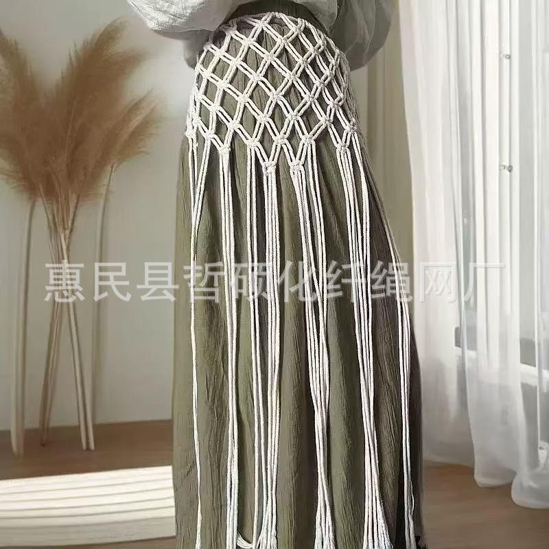 Bohemian Skirt Fishnet Festive Handwoven Waist Jewelry