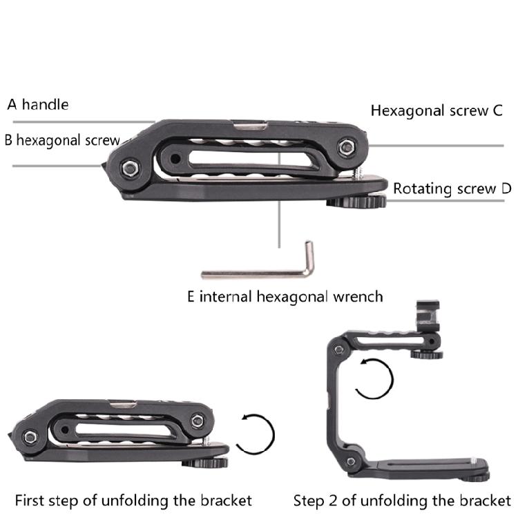 Professional Handle Video Grip for Smartphones Bracket Video Stabilizer Bracket