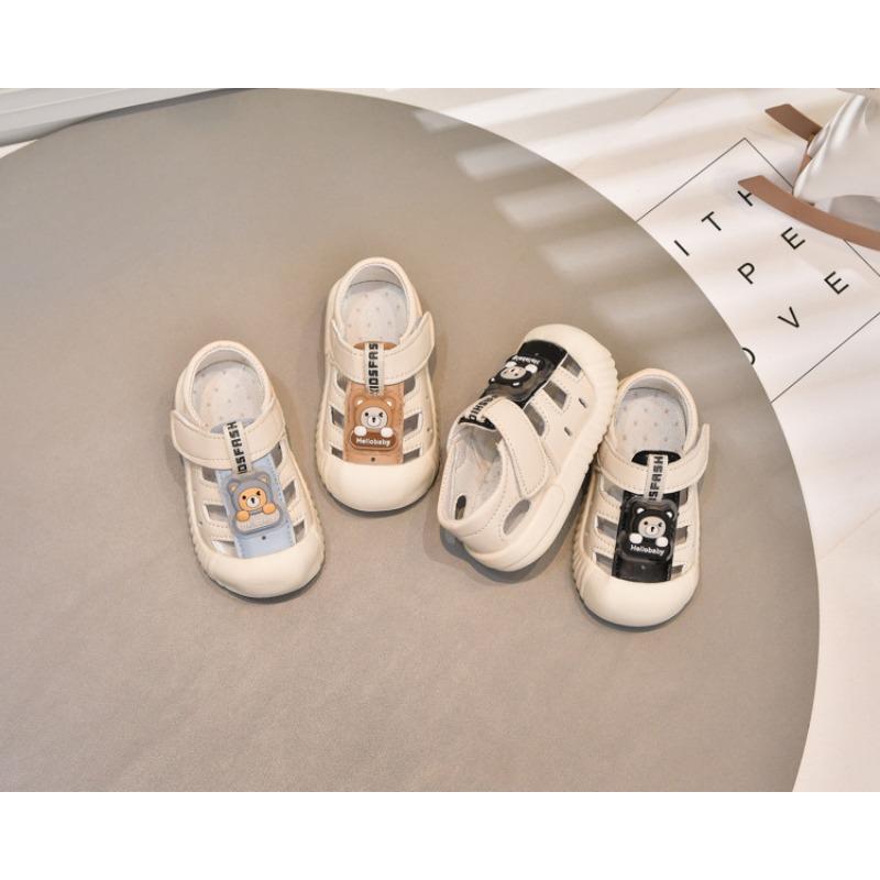 Cute Cartoon Breathable Soft Sole Flash Light Infant Toddler Walking Sandals