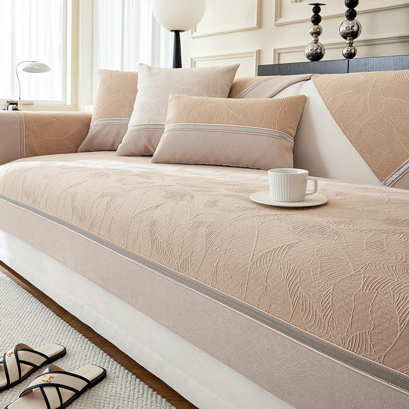 Chenille Sofa Cushion Four Seasons Universal Non-Slip New Sofa Cover Cloth Modern Light Luxury Anti-Scratching Sofa Cover Slipcover